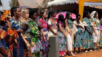 The students and the local community culminated their work with a vibrant fashion show to showcase their creations.