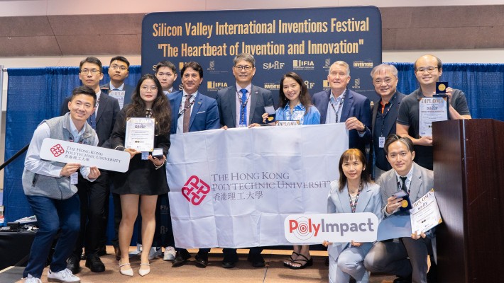PolyU research teams garnered nine prestigious awards at the 2024 Silicon Valley International Inventions Festival, including a semi-grand prize, two special prizes, five gold medals and one silver medal.