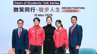 Olympic champion Vivian Kong inspires PolyU community with her life lessons 