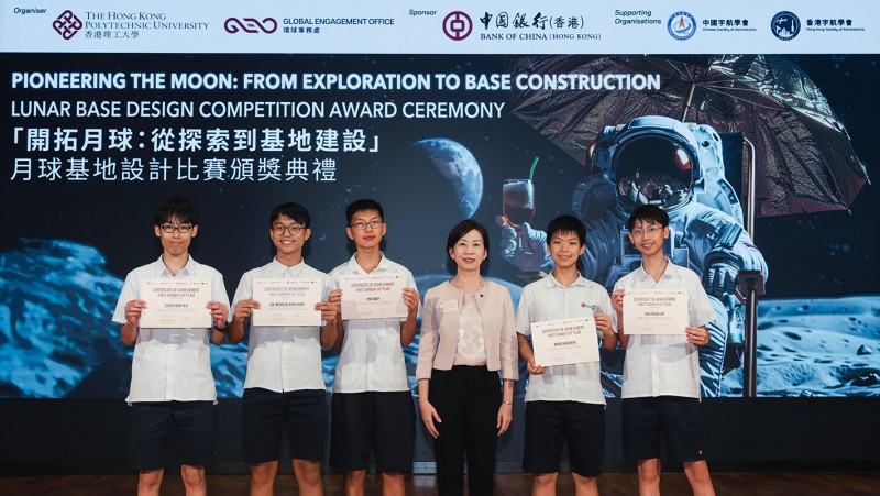 (From left) Poon Pui-hin, Leung Ka-huen, and Tai Lok-ming are among the 13 elite athletes admitted to PolyU in the 2024/25 academic year.