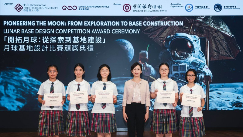(From left) Poon Pui-hin, Leung Ka-huen, and Tai Lok-ming are among the 13 elite athletes admitted to PolyU in the 2024/25 academic year.