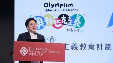 SF&OC Vice-President Kenneth Fok inspires PolyU with Olympism ahead of 15th National Games
