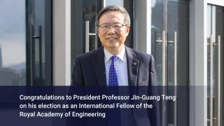 President of PolyU honoured as International Fellow by the Royal Academy of Engineering