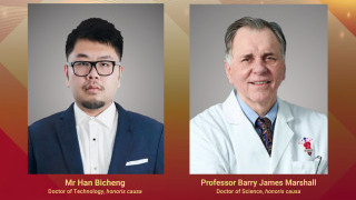 Nobel Laureate and brain-computer interface unicorn founder awarded honorary degrees for exceptional achievements