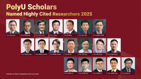 20 PolyU scholars among the elite 1% worldwide by citation impact