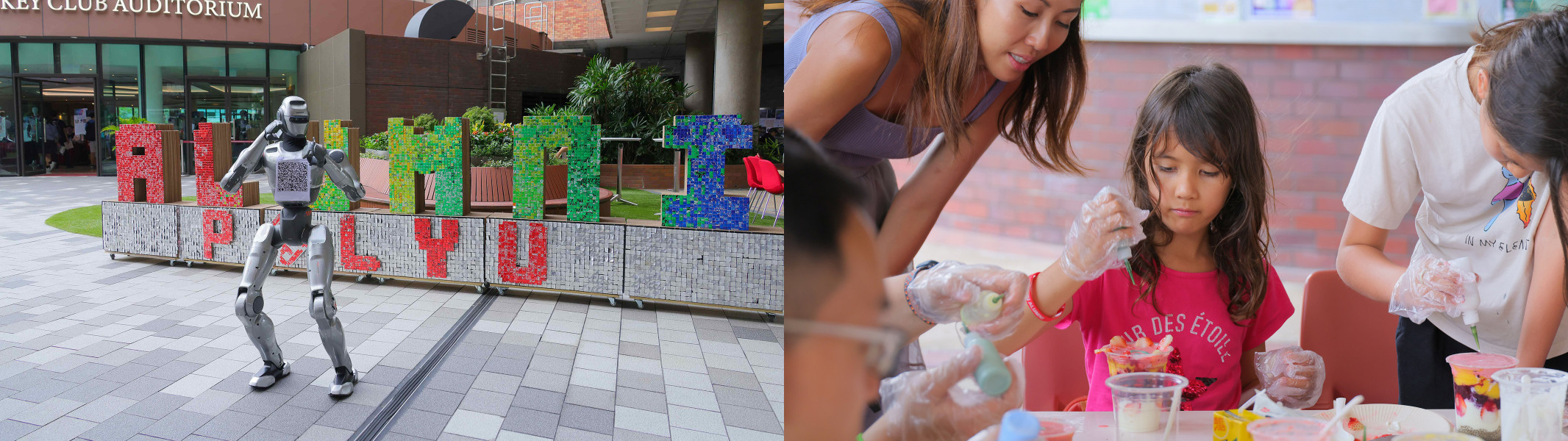 This year’s “AI and Art” themed event featured a series of engaging activities blending artificial intelligence with the arts, with alumni-led cultural workshops proving especially popular among participants.