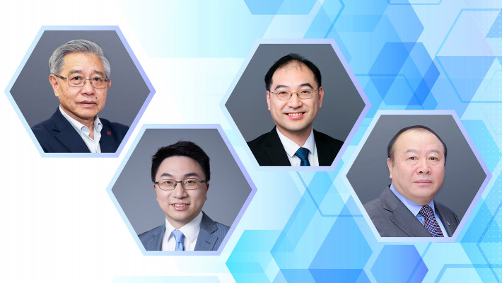 From left: Prof. H.C. Man; Prof. Lu Haitian; Prof. Allen Au Man-ho; and Prof. Liu Ai-qun