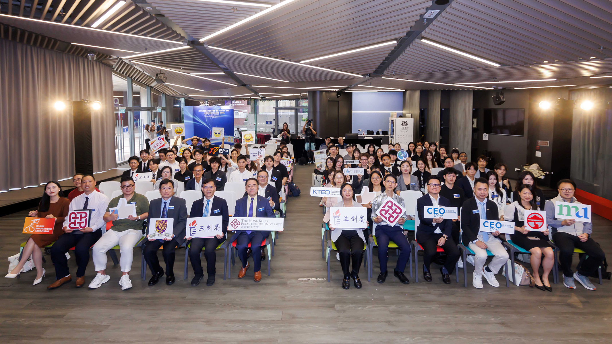 (From left) Poon Pui-hin, Leung Ka-huen, and Tai Lok-ming are among the 13 elite athletes admitted to PolyU in the 2024/25 academic year.