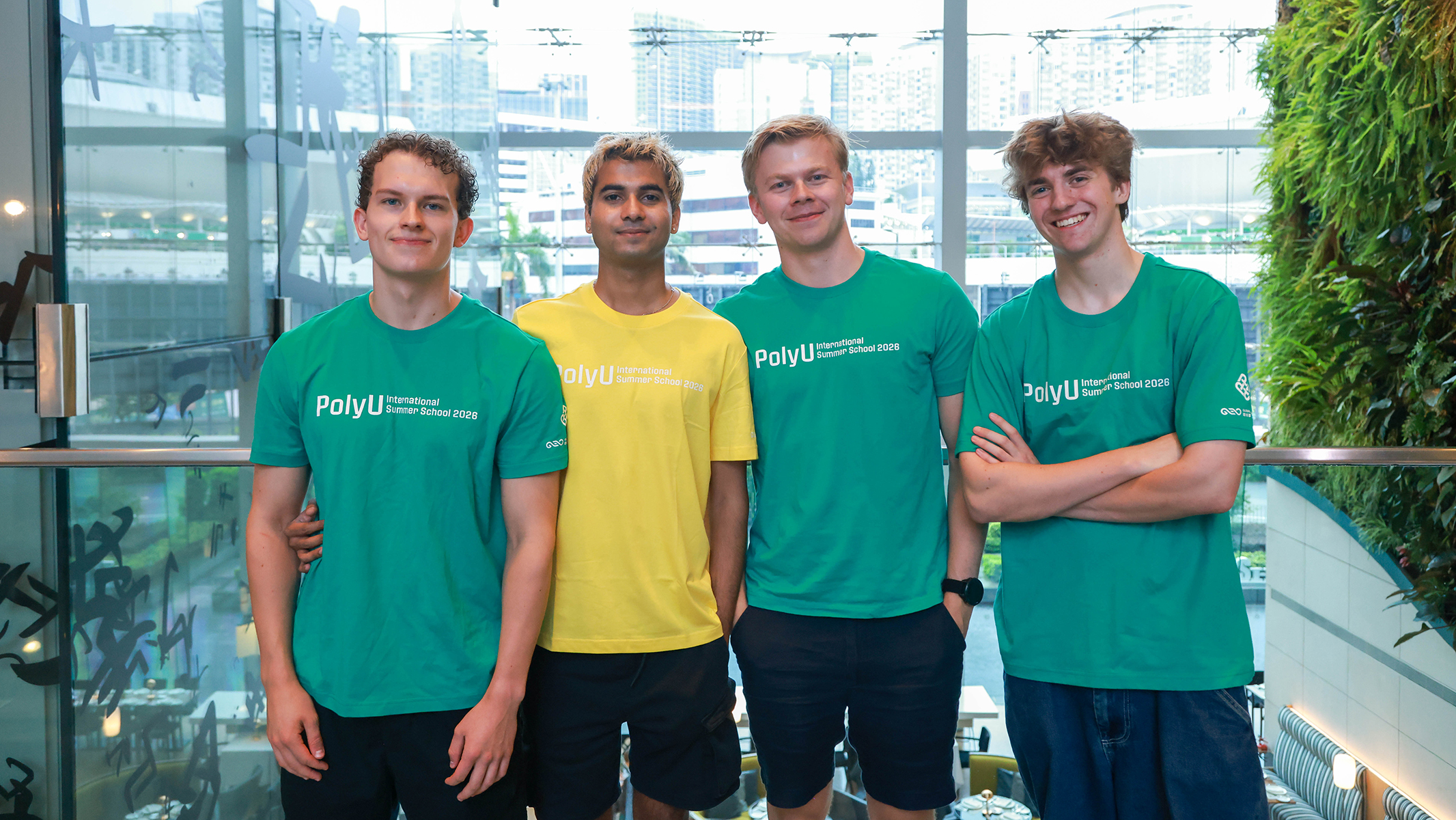 Ankur Animesh (2nd from left) formed friendships with peers from around the world, making the summer programme a more meaningful and memorable experience.