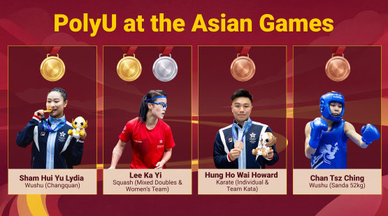 PolyU athletes bring home medals and make history at the Asian Games
