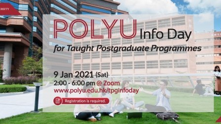 2021 Info Day for Taught Postgraduate Programmes goes live on 9 January