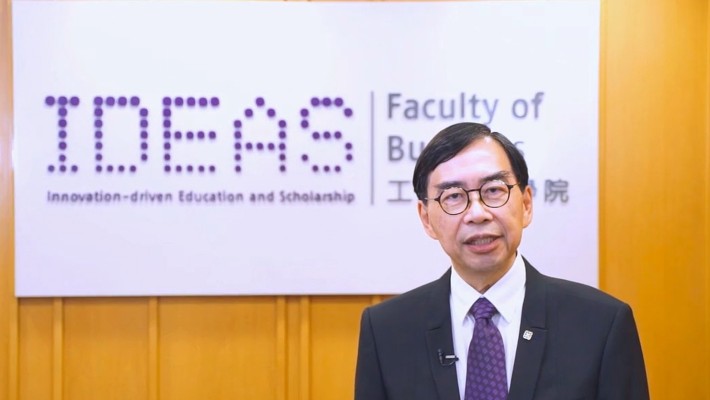 Prof. Edwin Cheng, Dean of the Faculty of Business, spoke at the virtual AACSB Asia Pacific Annual Conference, where the faculty was presented the 2021 WRDS-SSRN Innovation Award.