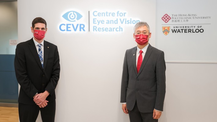 Prof. Ben Thompson, CEO and Scientific Director of  CEVR (left) and Prof Chi-ho To, COO and Deputy Scientific Director of CEVR (right).
