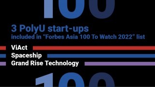 PolyU-nurtured start-ups listed on Forbes Asia 100 To Watch
