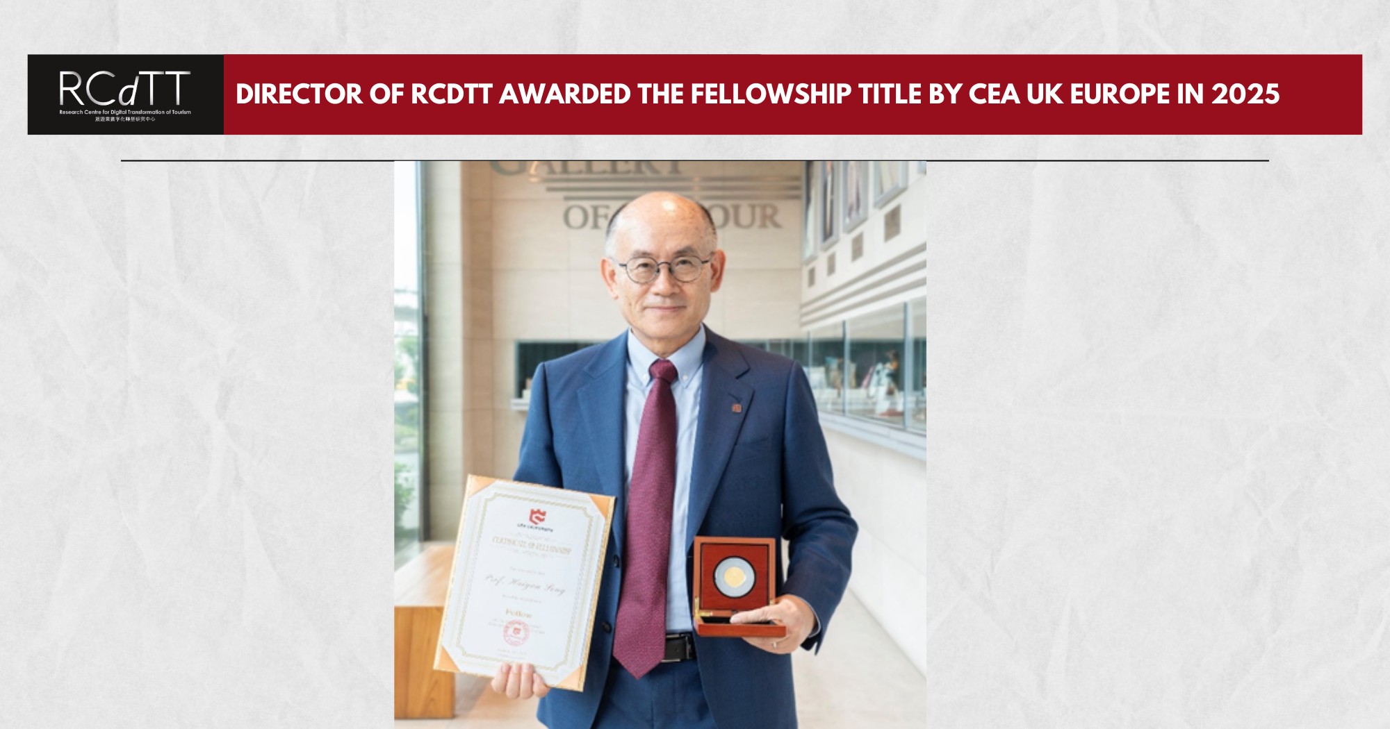DoRCDTT awarded the Fellowship title by CEA UK Europe1