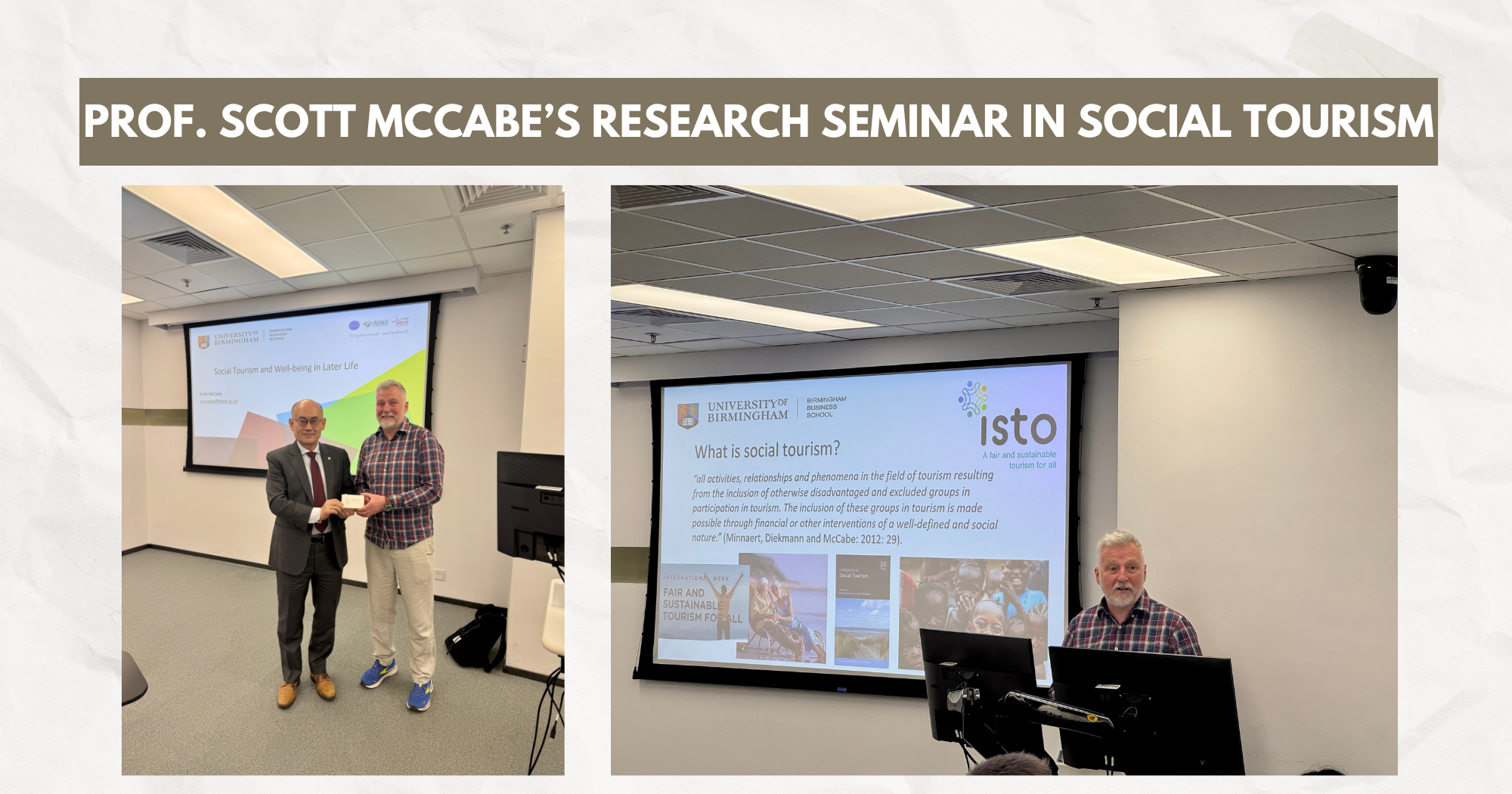 WebsiteProf Scott McCabes Research Seminar in Social Tourism