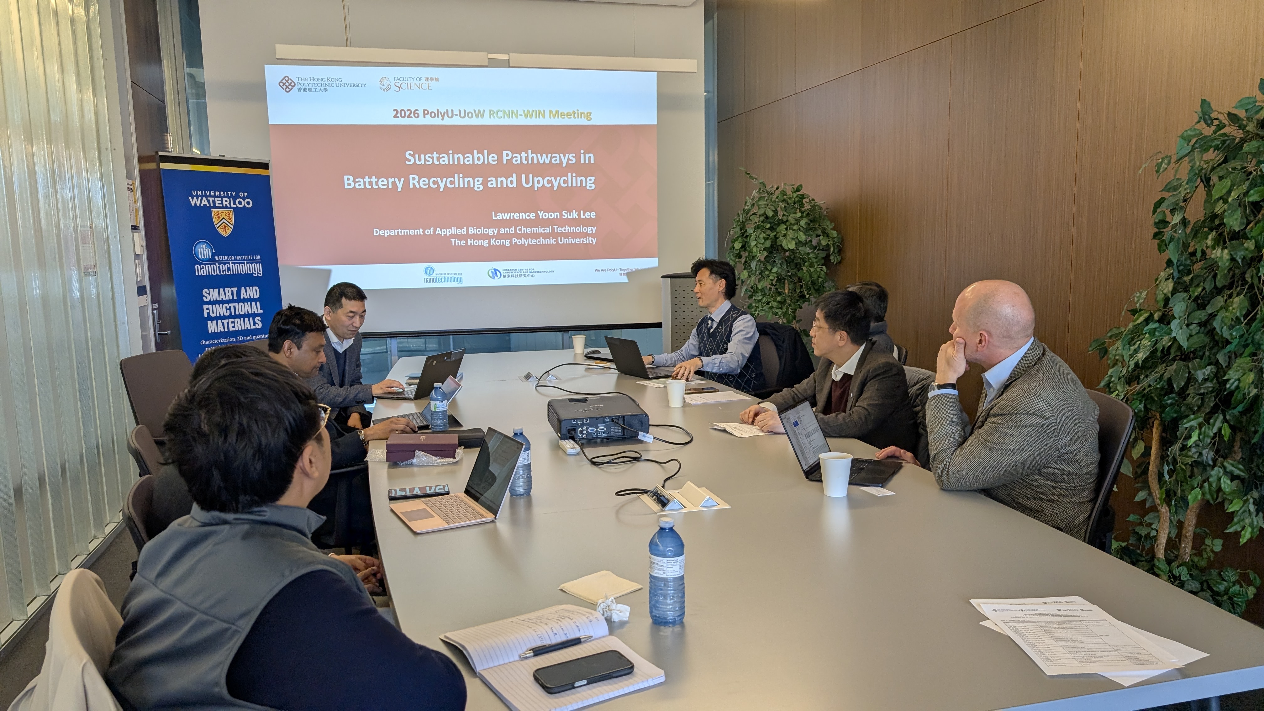 Prof. Lawrence Yoon Suk Lee delivered a presentation in UW-PolyU Joint Workshop on Sustainable Nanotechnology.