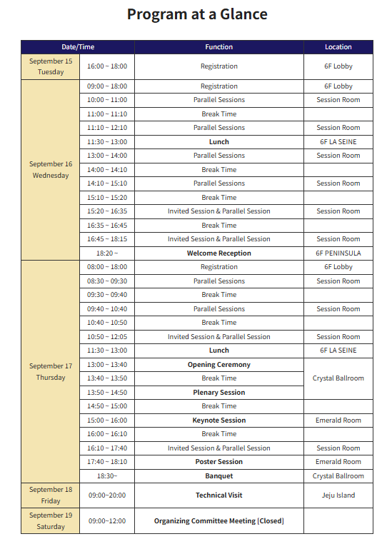 Program at a Glance AJSAE 2026
