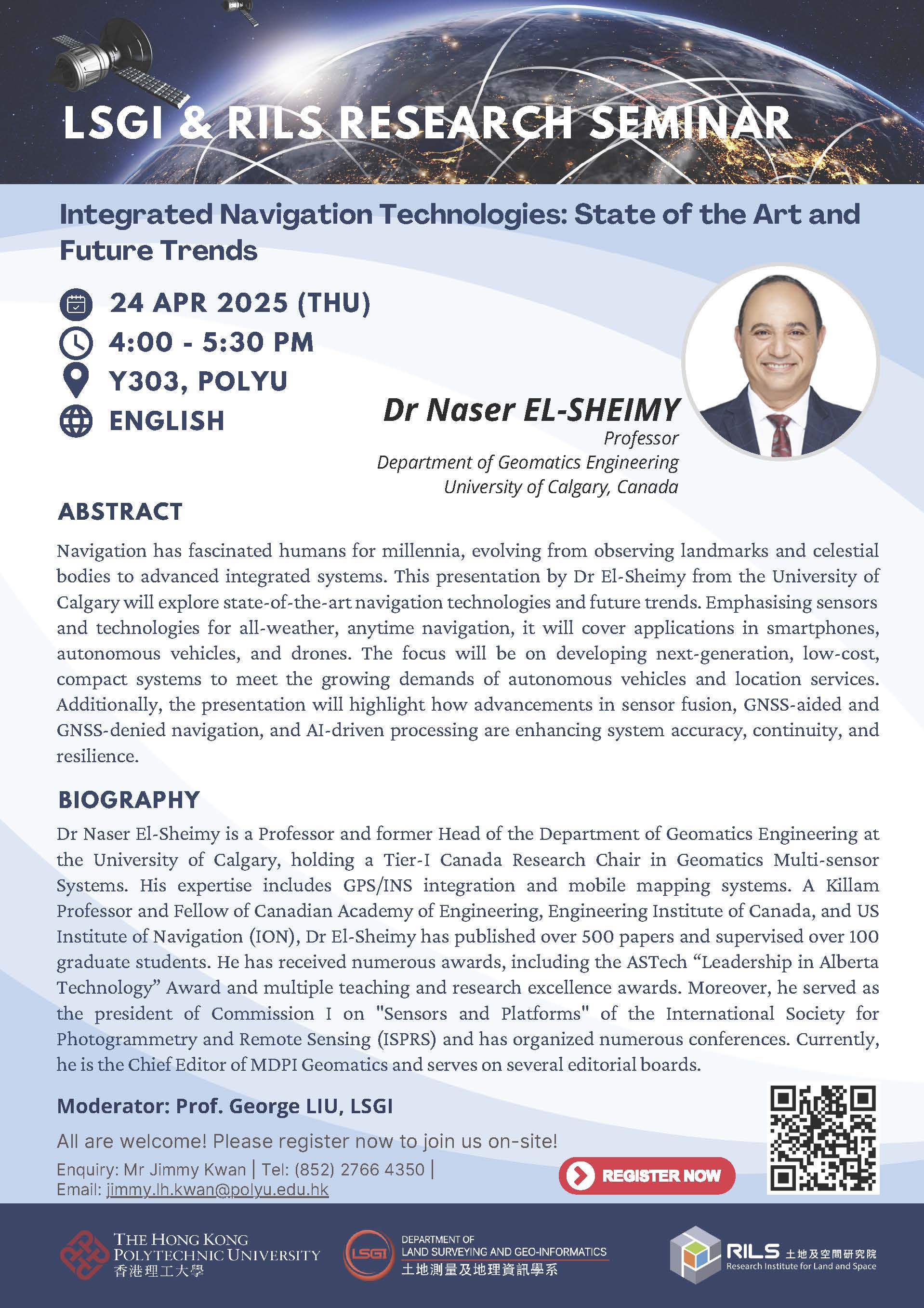 LSGI & RILS Research Seminar: Integrated Navigation Technologies: State ...
