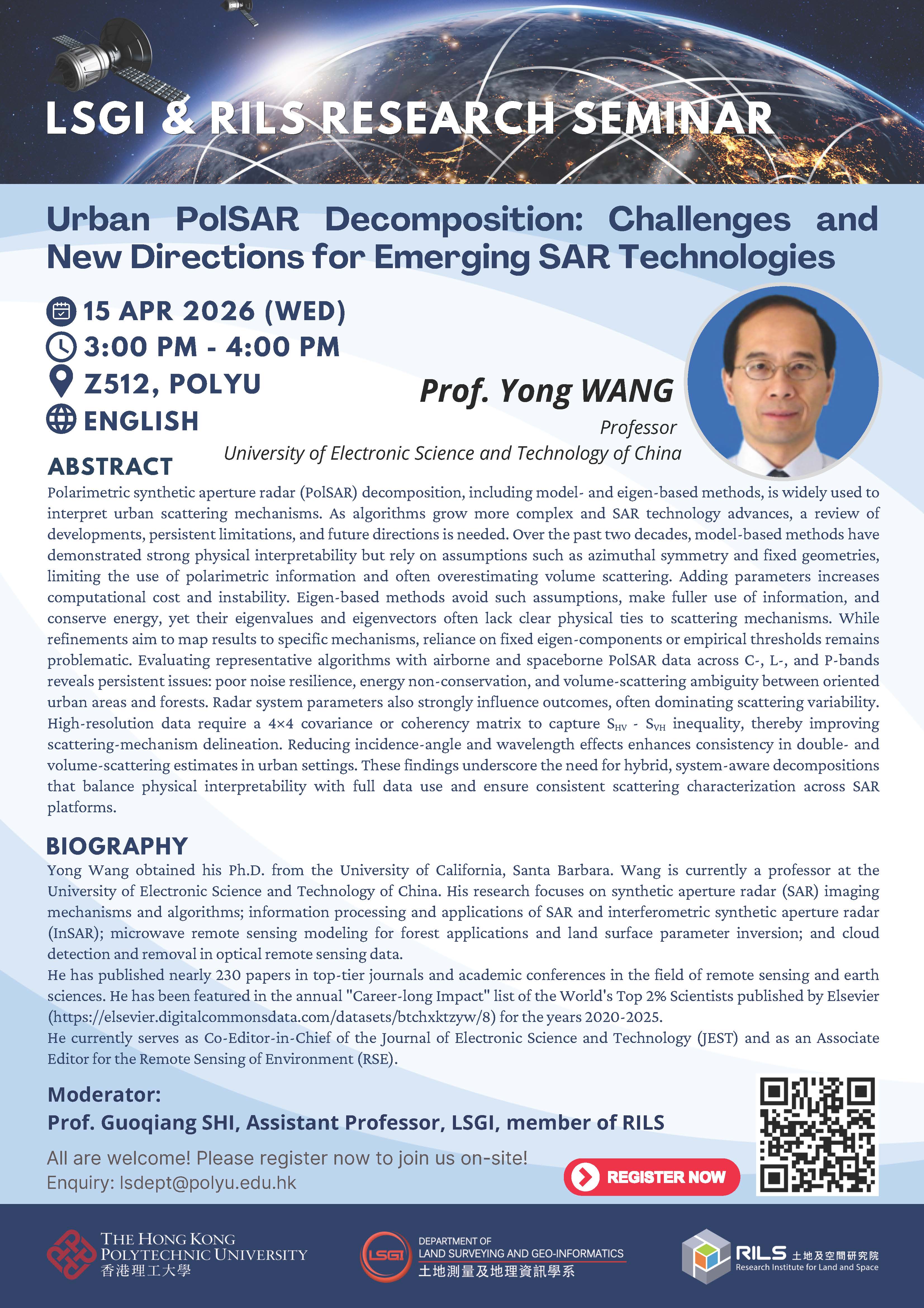 20260415 Prof Yong WANG Poster