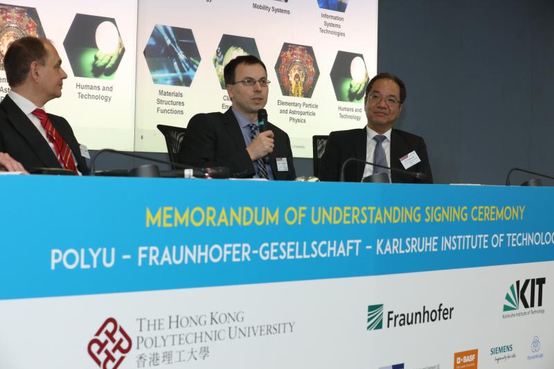 2018030112MOU Signing Ceremony PolyU  Fraunhofer Group for Life Sciences  Karlsruhe Institute of Tec