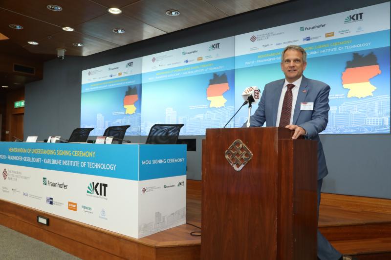 201803014MOU Signing Ceremony PolyU  Fraunhofer Group for Life Sciences  Karlsruhe Institute of Tech