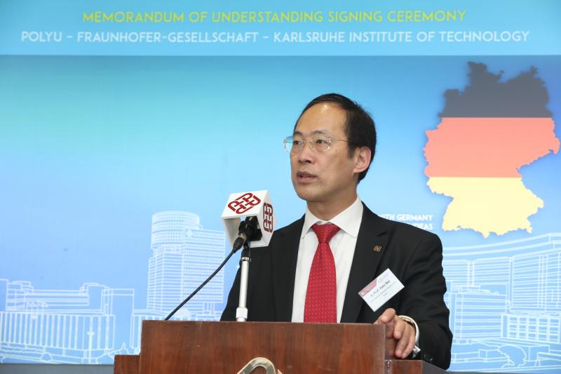 201803015MOU Signing Ceremony PolyU  Fraunhofer Group for Life Sciences  Karlsruhe Institute of Tech