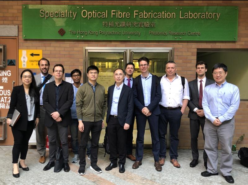 201903181Netherlands Photonics  Optical Fiber Delegations Visit to The Hong Kong Polytechnic Univers