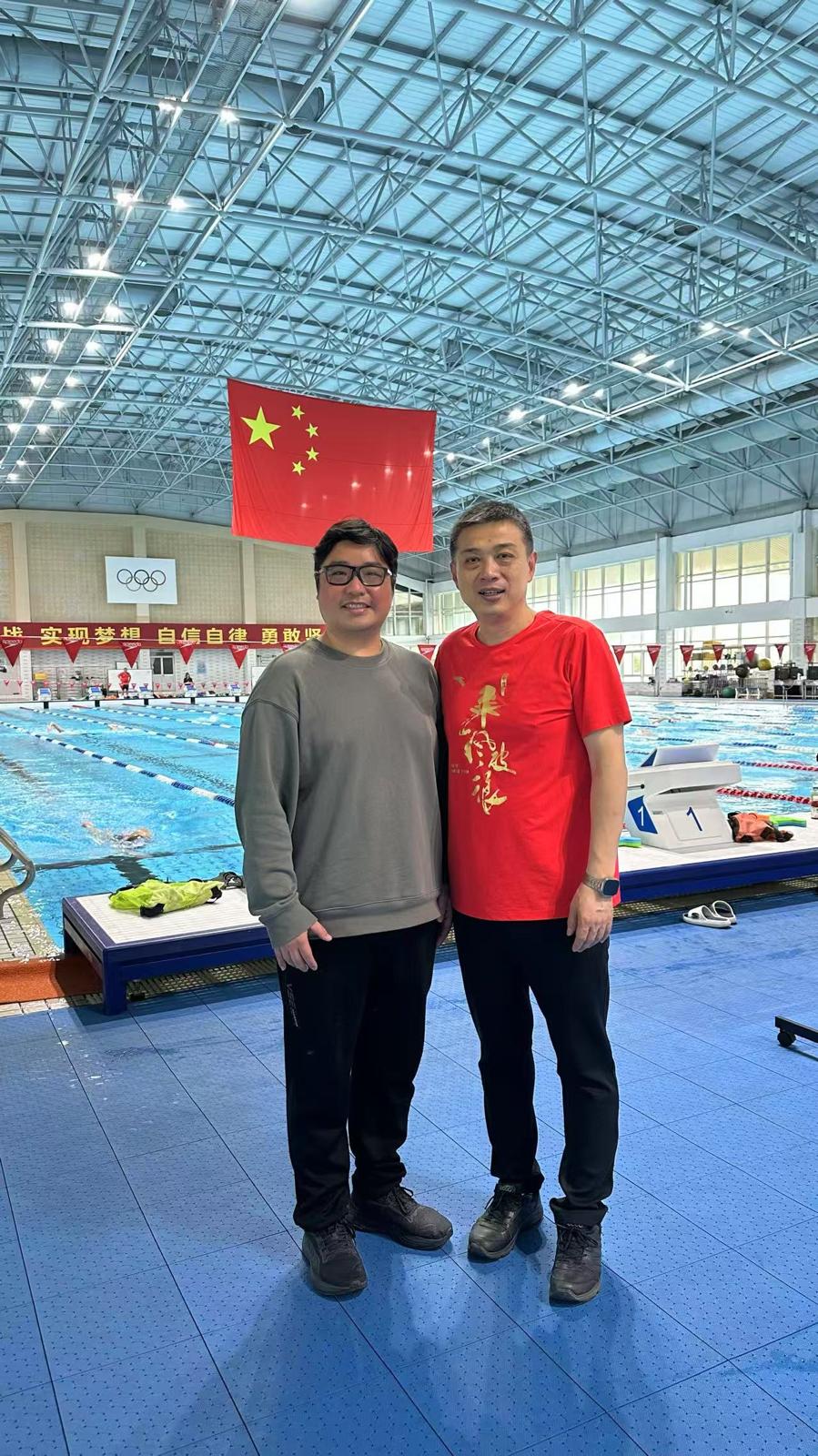 RISports members met national swimming team coach and star swimmer ...