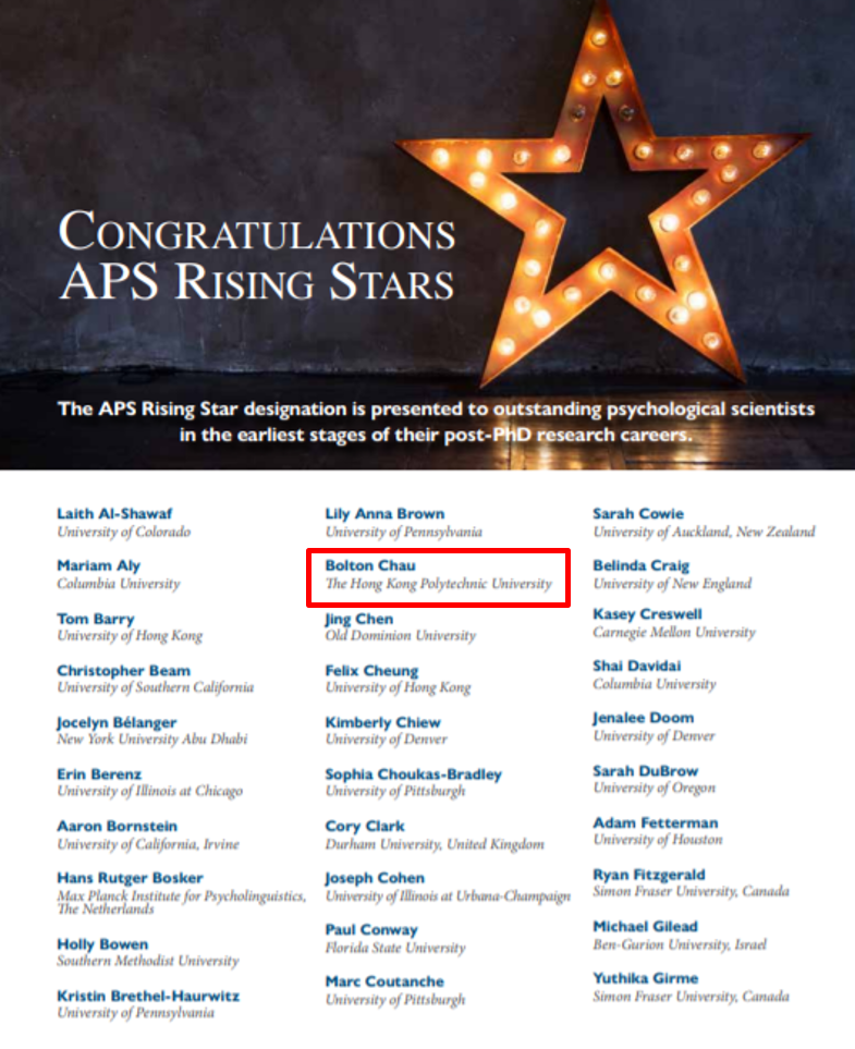 Dr Bolton Chau-APS Rising Star