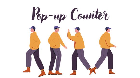 Pop-up counter
