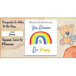 Pictures and Description Cards of Kindness 1