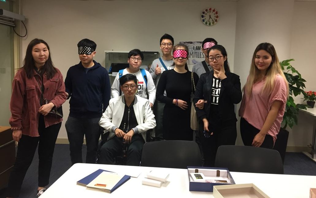 A group of students visiting Diversity Resource Centre and having experiential games