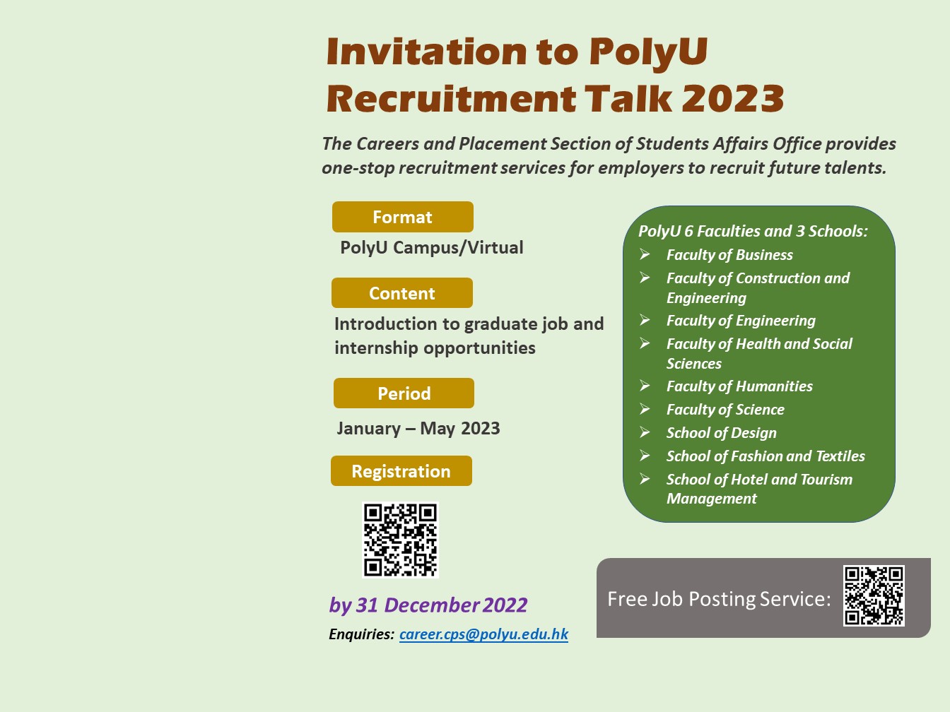 Recruitment Talks 2021/22