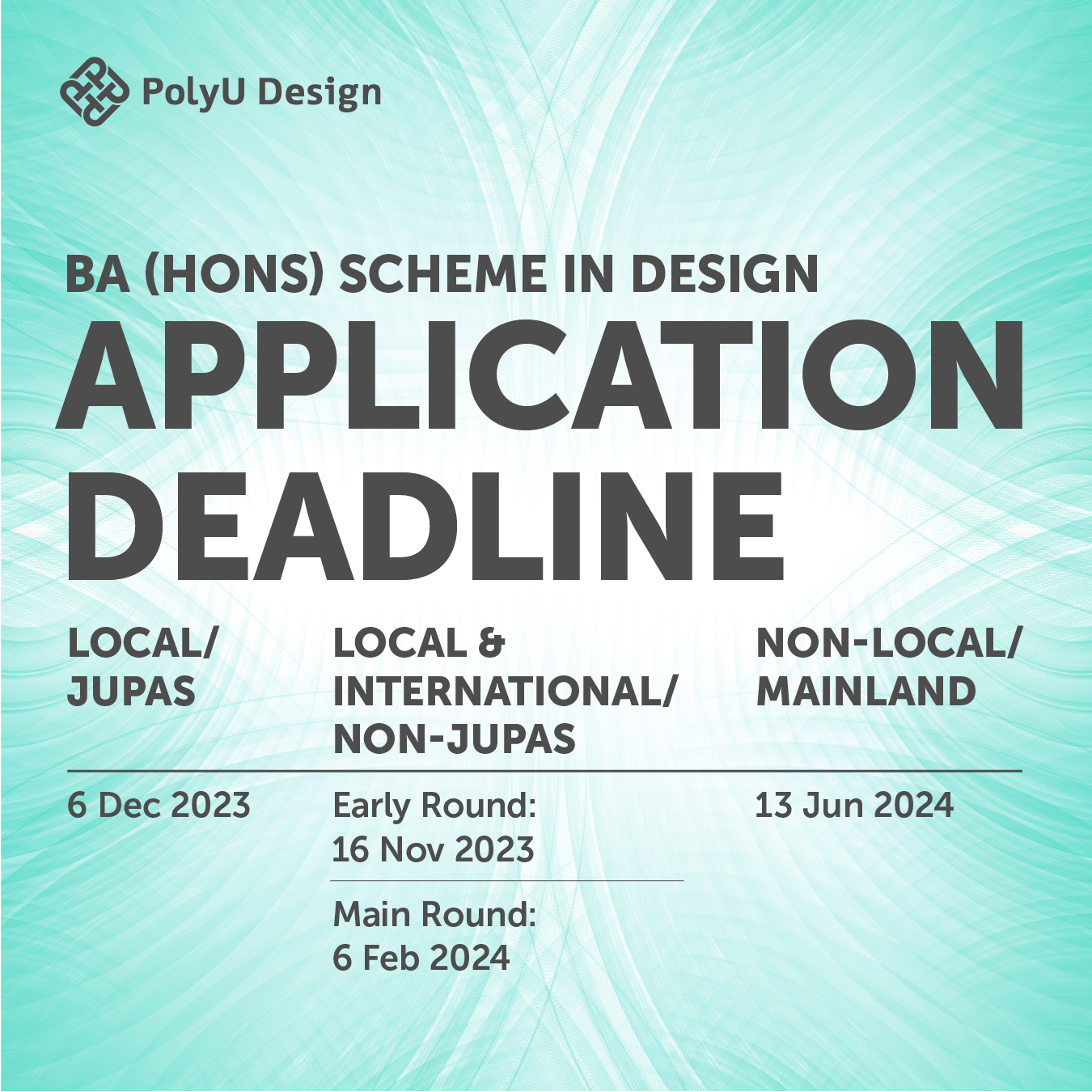 Reminder: Deadlines for Applicants of BA programmes (2024/25 entry ...