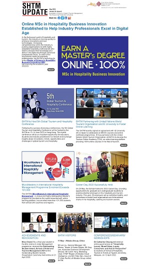 SHTM Update | School of Hotel and Tourism Management
