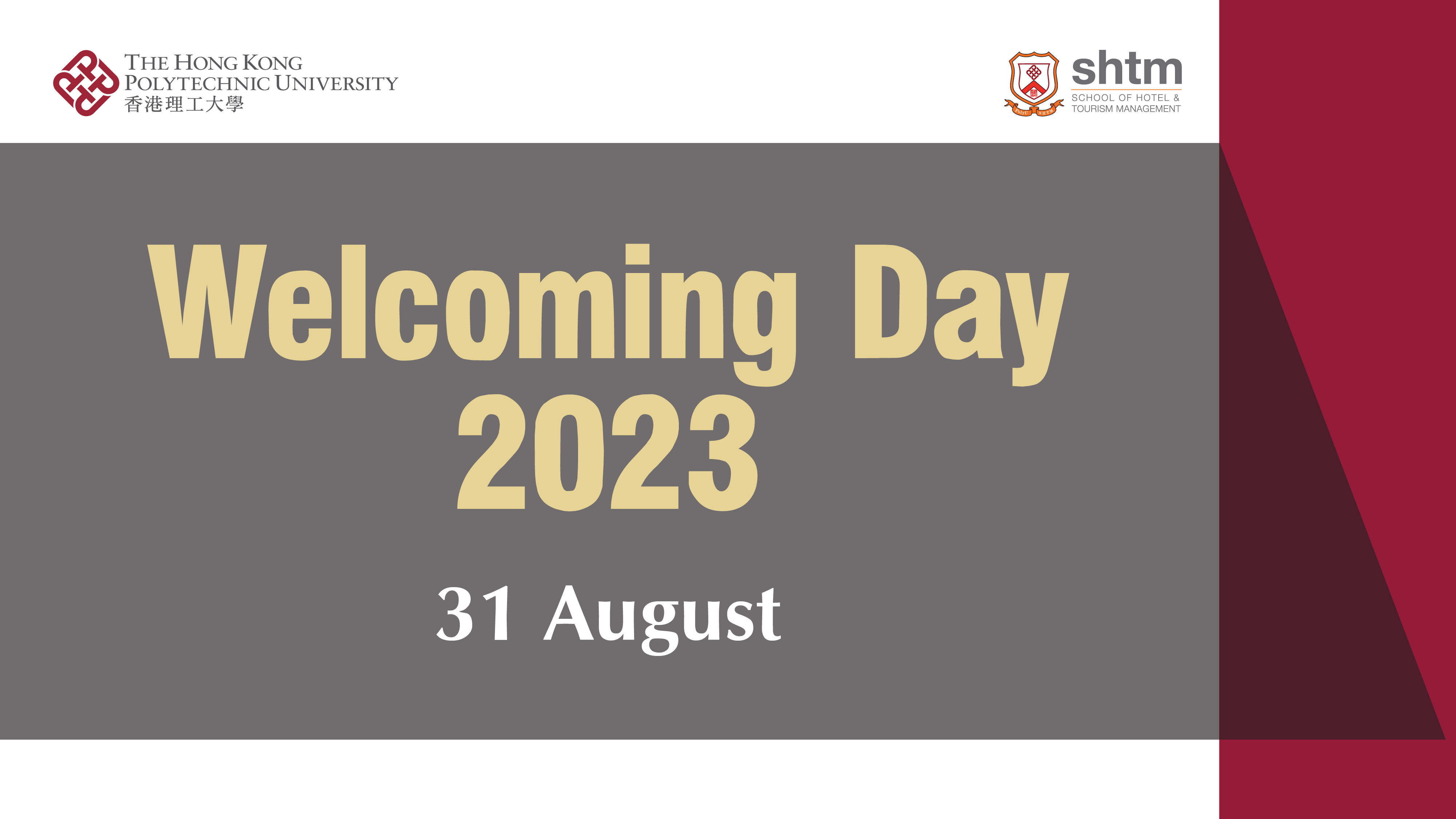 Welcoming Day 2023 | School of Hotel and Tourism Management
