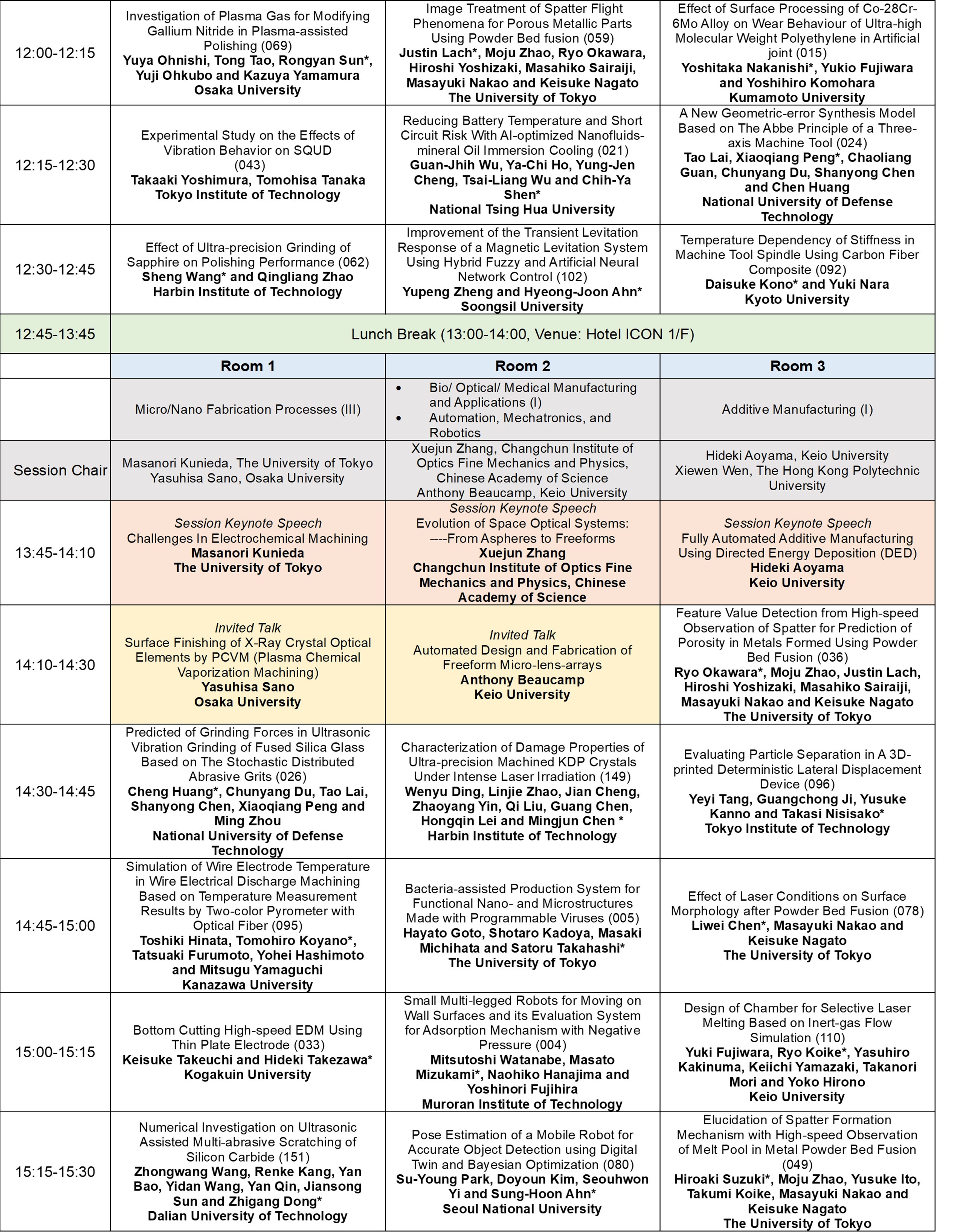 Detailed Schedule 23 Nov 2 new