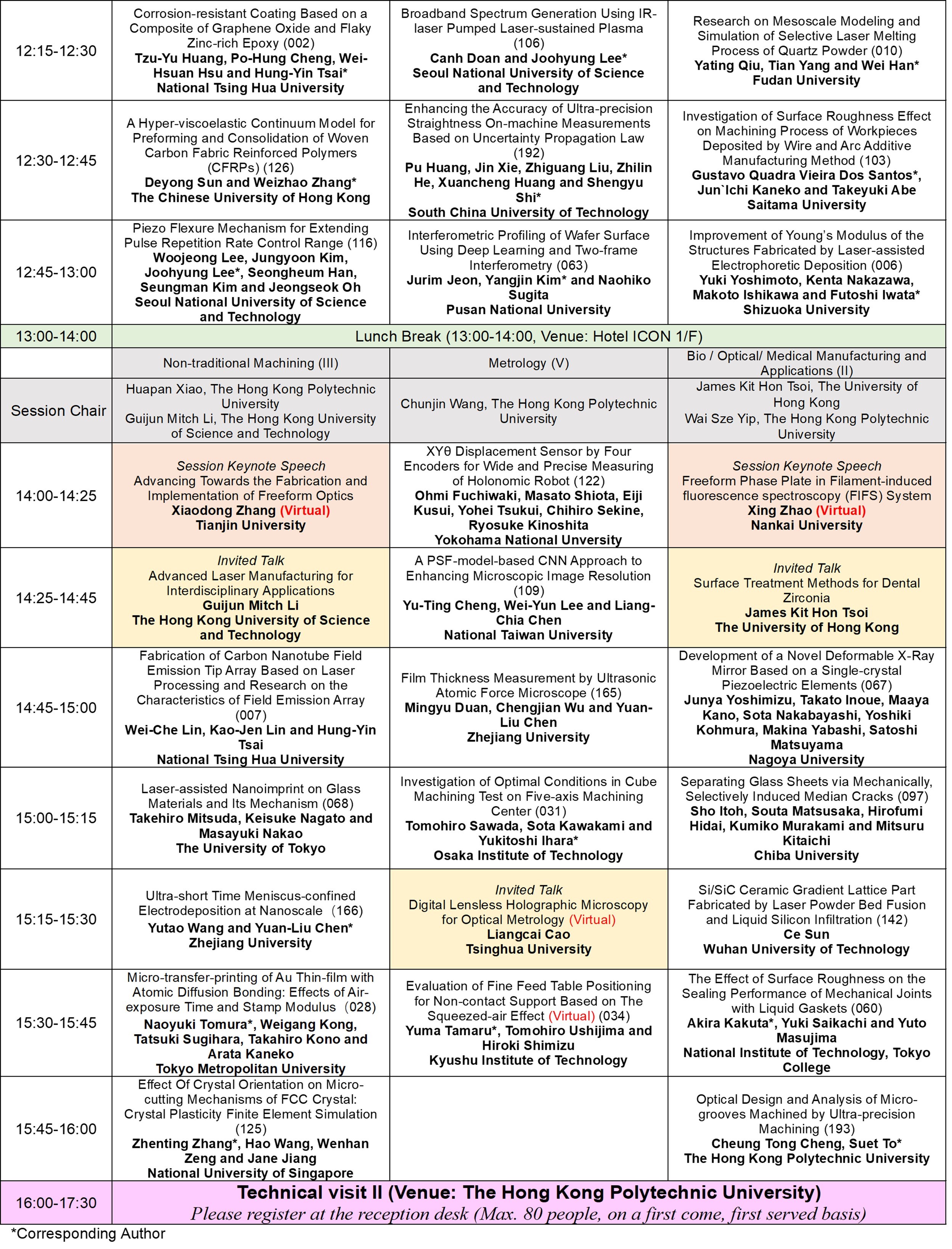 Detailed Schedule 24 Nov 2 new