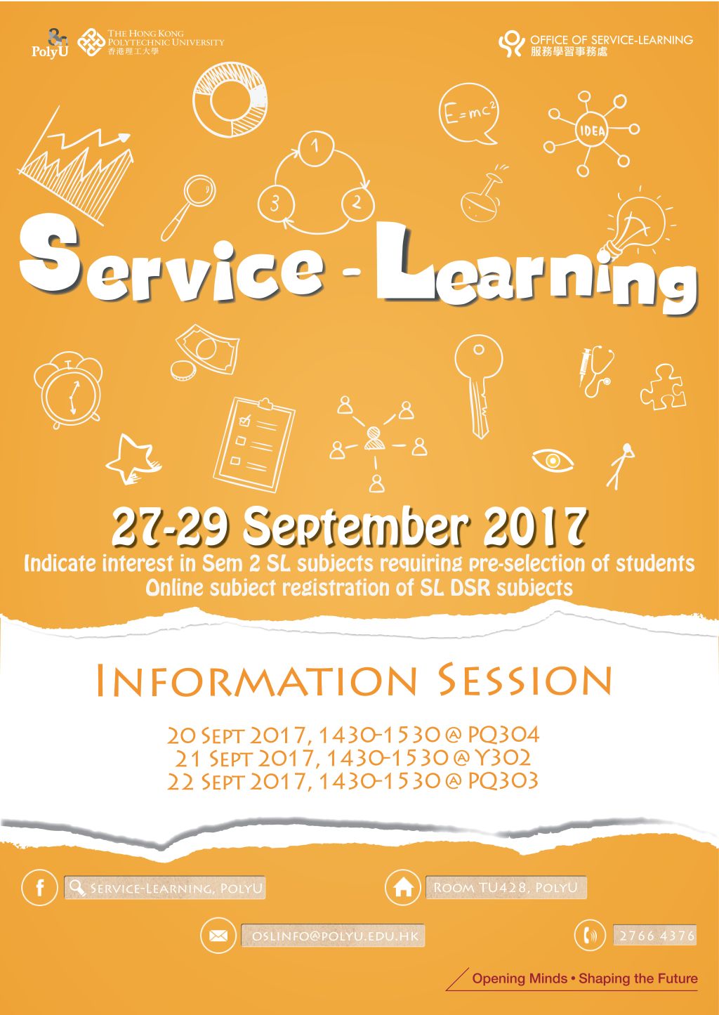 Information Sessions | Service-Learning and Leadership Office