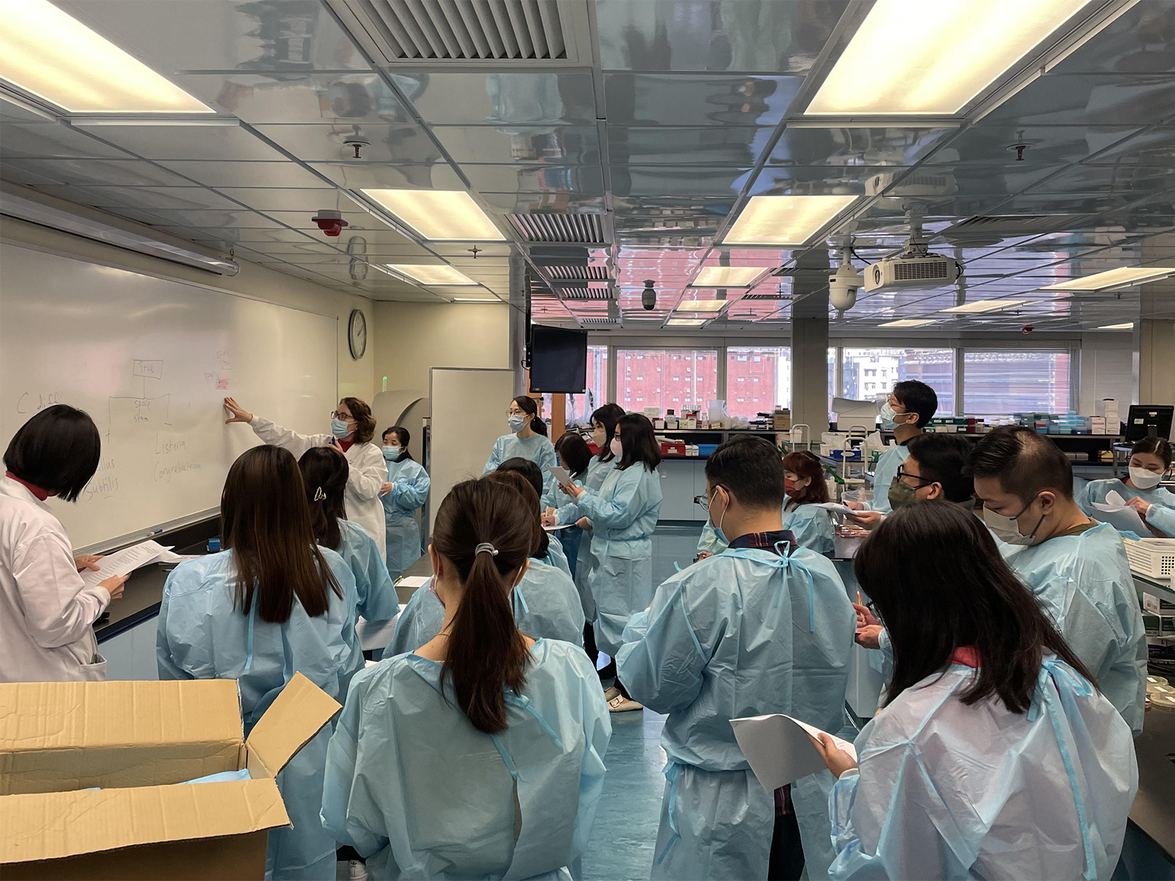 dr-margaret-odonoghue-giving-an-introductory-for-the-microbiology-laboatory-in-idic-2022