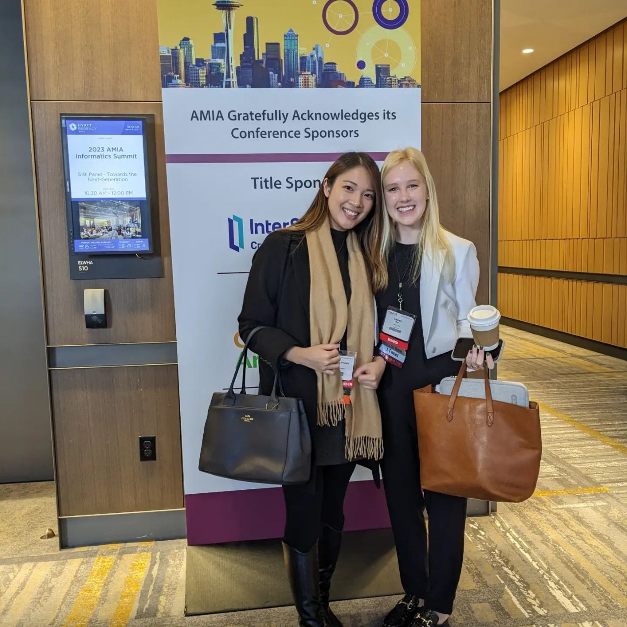 GalleryAMIASeattleconferenceDr Vivian Hui with the Senior Clinical Data Science Analyst at MayoClini