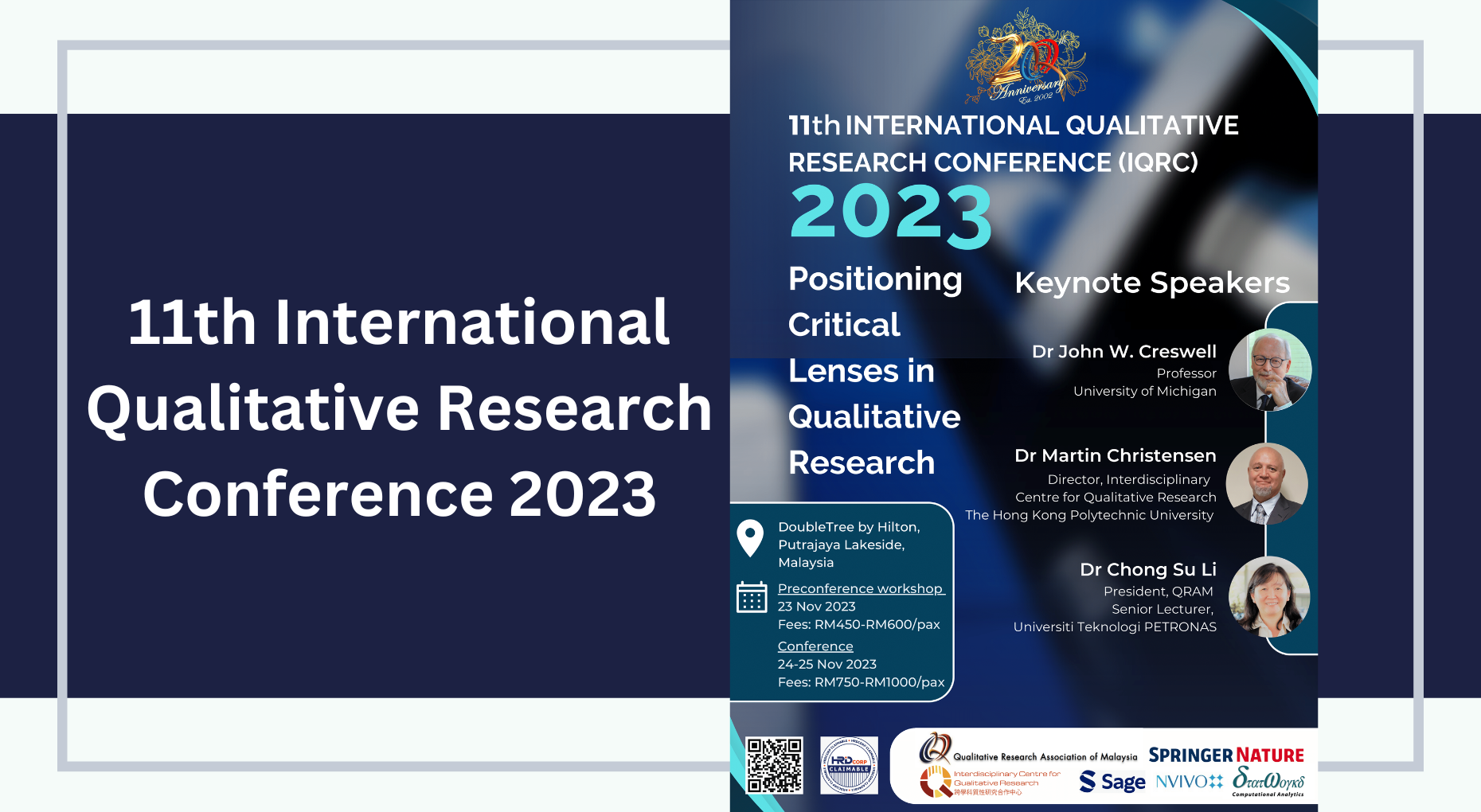 11th International Qualitative Research Conference (IQCR) 2023 School