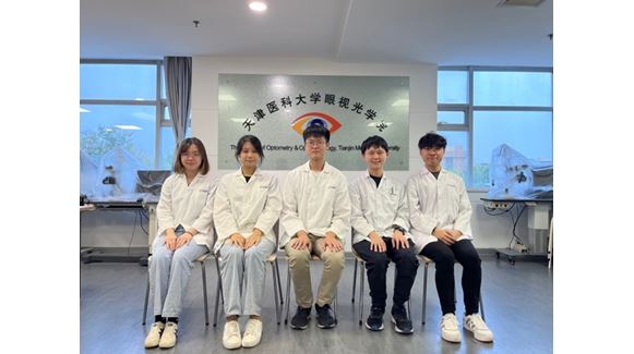 Wendy (first from left) and her PolyU classmates