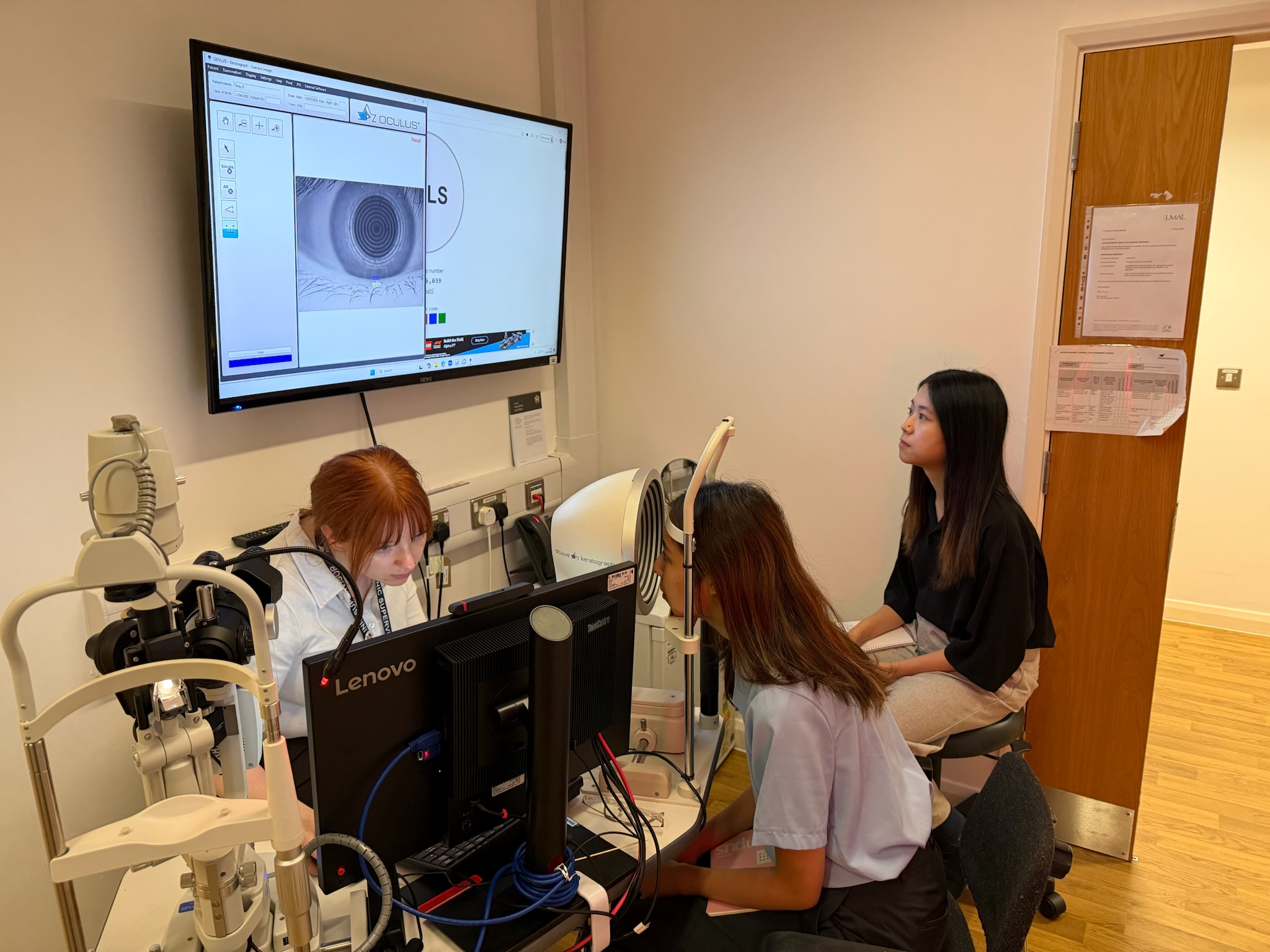 Picture with Dr Kirsten Mason inside the Aston clinic