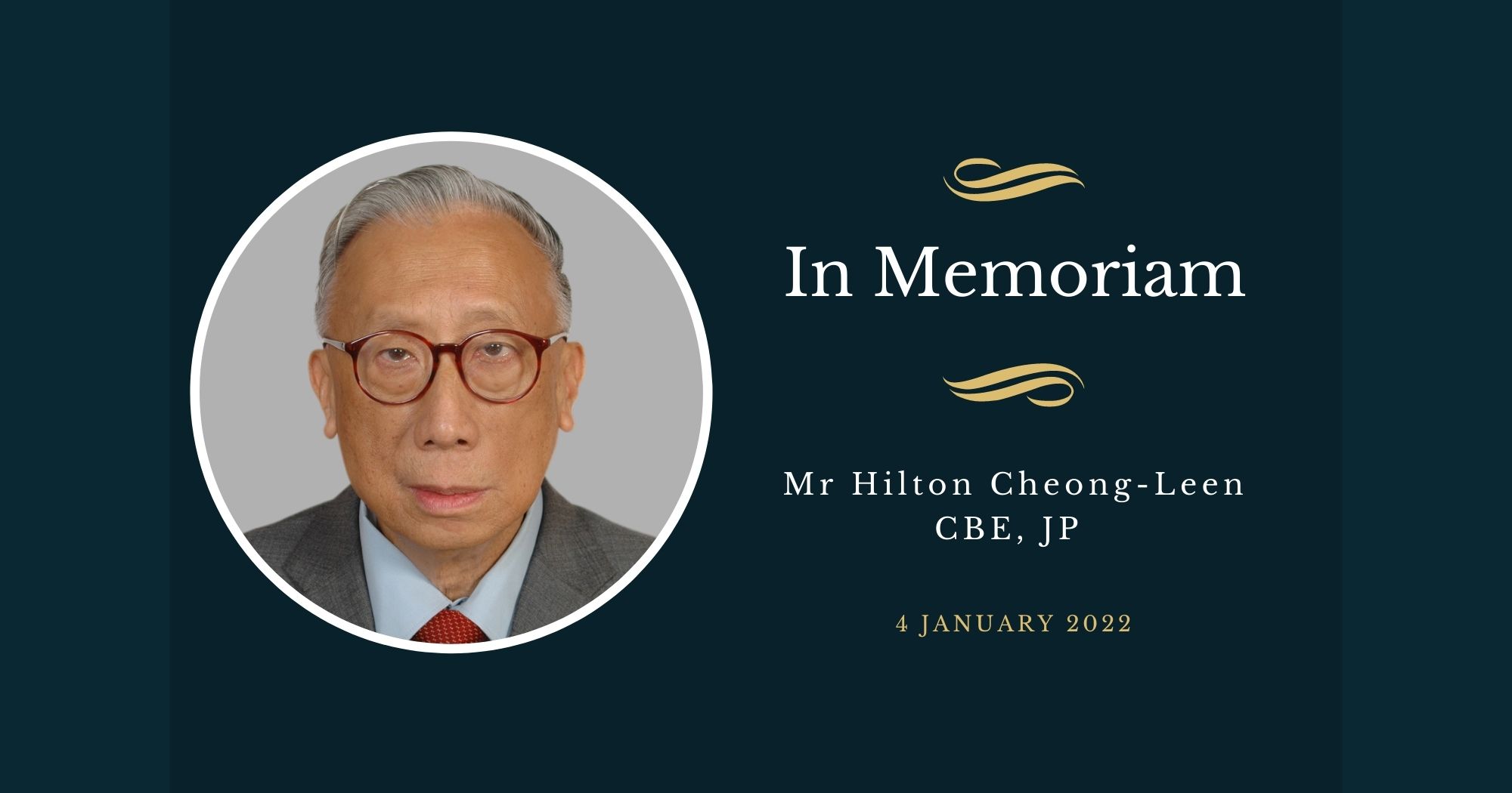 In memorium - Mr Hilton Cheong