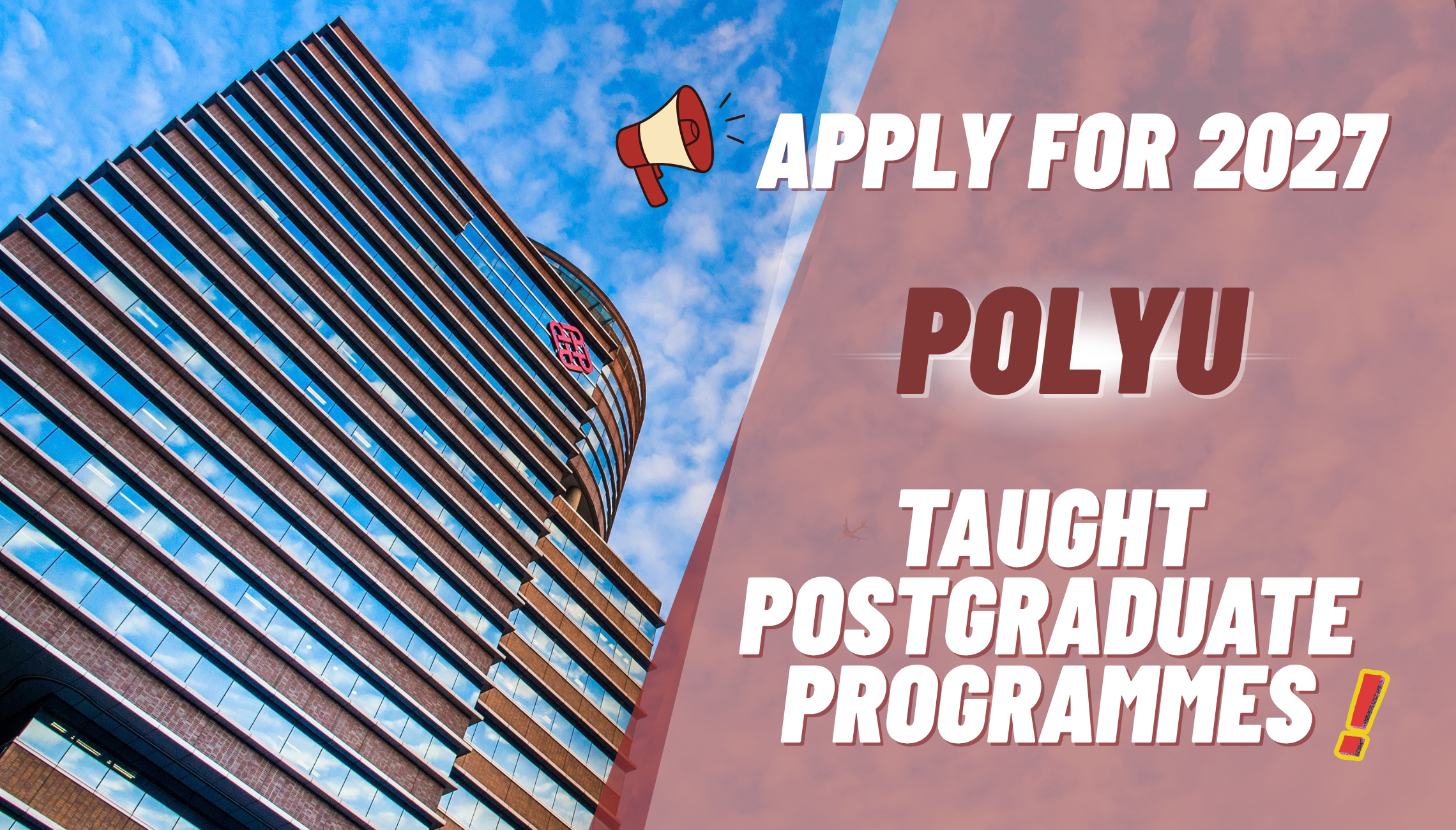 Now Open: Apply for 2027 Taught Postgraduate Programmes!