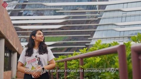 PolyU International Student from India Muskan - Pursues Careers in Hong Kong