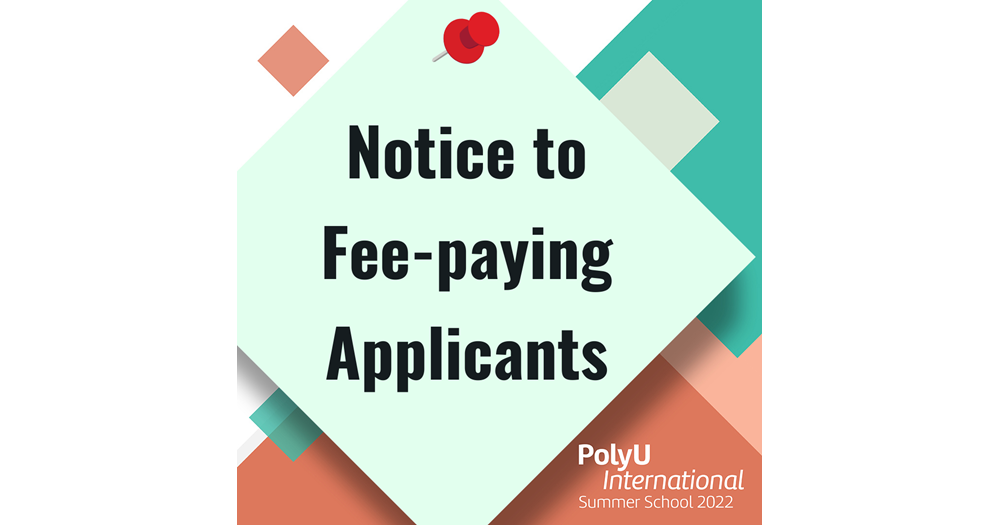 Notice to Fee-paying Applicants