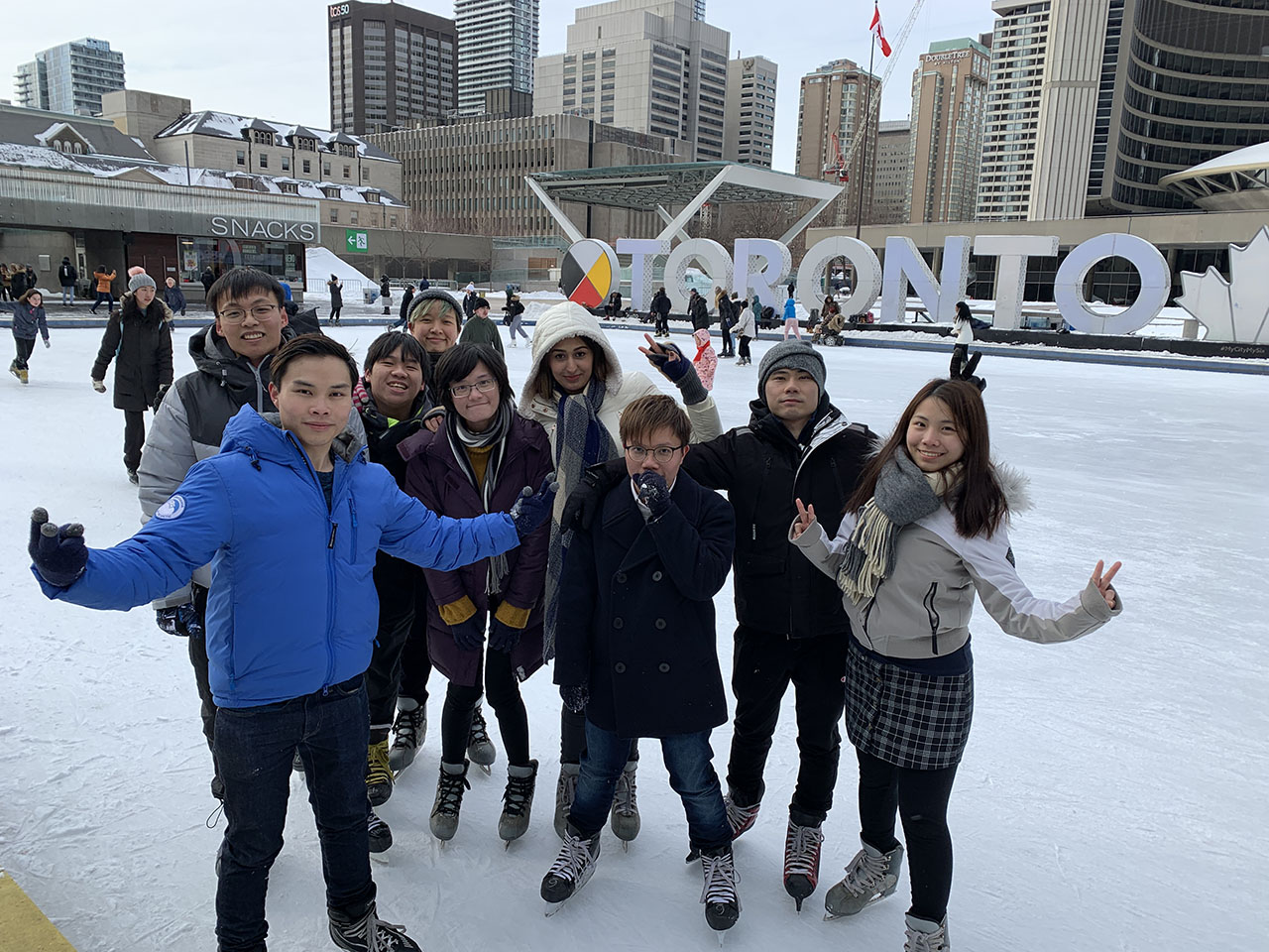 Ice skating